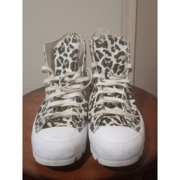 Converse Chuck Taylor All Star Lugged Shoes Womens Sz 11 Leopard Print Platform - Picture 5 of 13